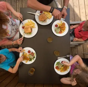 Family fun day at the caves